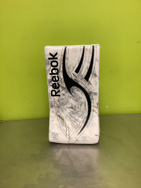 Vist Large View of Product Image Which is Used Reebok L7 Senior Goalie Blocker White