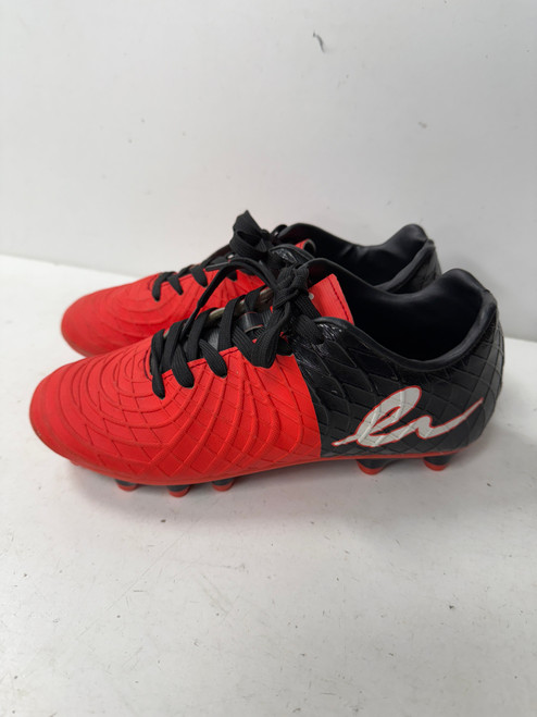 Vist Large View of Product Image Which is Used Eletto LAZZARO Soccer Cleats Red Junior 06