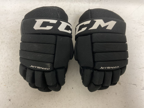 Vist Large View of Product Image Which is Used CCM JETSPEED FT455 Junior Gloves Black 11"