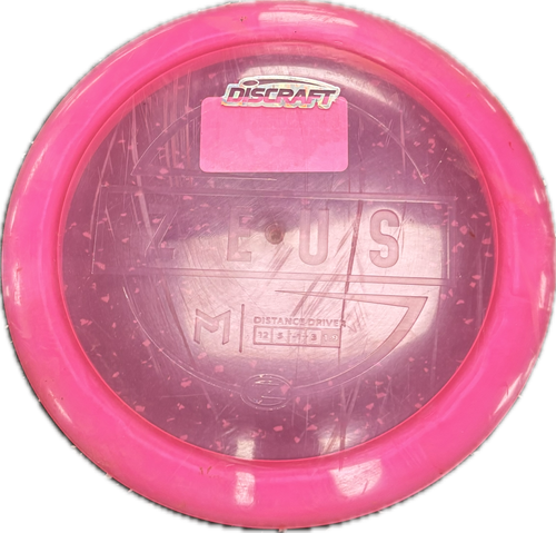 Vist Large View of Product Image Which is Used Discraft ZEUS Disc Golf Driver Pink