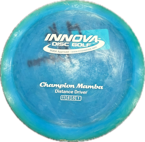 Vist Large View of Product Image Which is Used Innova CHAMPION MAMBA Disc Golf Driver Royal Blue