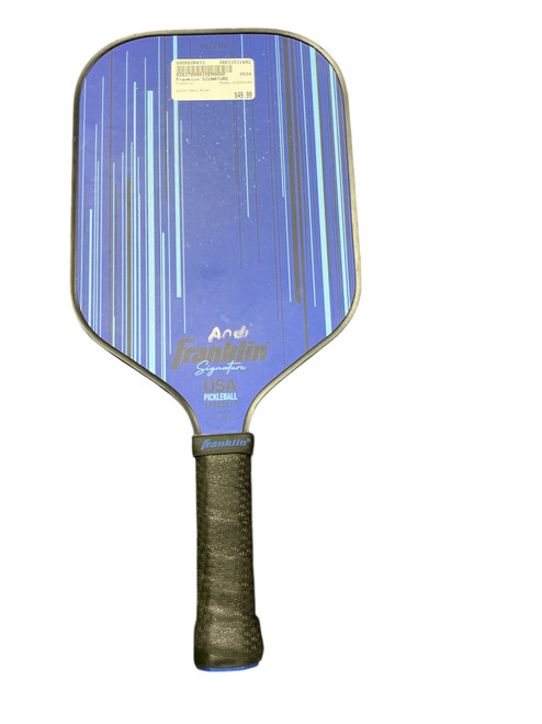 Vist Large View of Product Image Which is Used Franklin SIGNATURE Pickleball Racquet Navy Blue