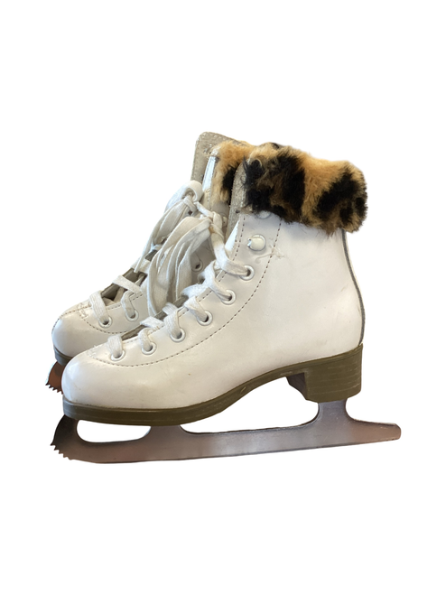Vist Large View of Product Image Which is Used Glacier 220 Girls Figure Skate White Youth 11.0