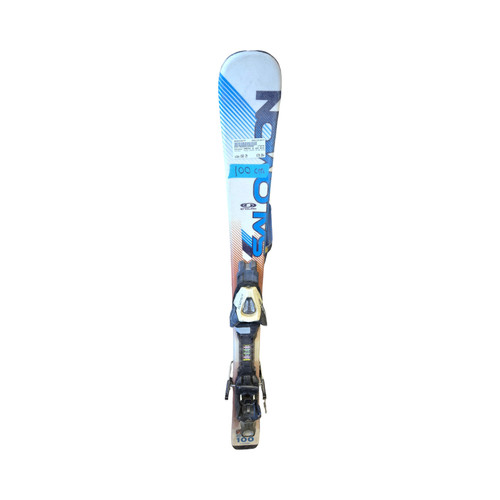 Vist Large View of Product Image Which is Used Salomon ENDURO JR 800 SKIS Boys DH Ski/Binding None 100 cm