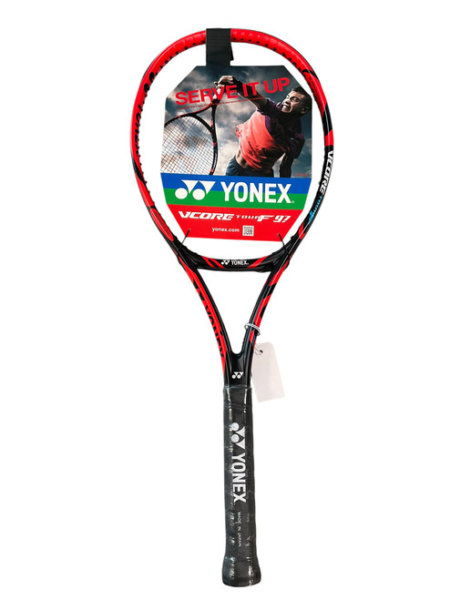 Vist Large View of Product Image Which is Used Yonex VCORE Adult Tennis Racquet Red 4 1/8"