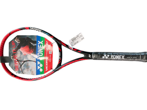 Vist Large View of Product Image Which is Used Yonex VCORE Adult Tennis Racquet Red 4 1/8"