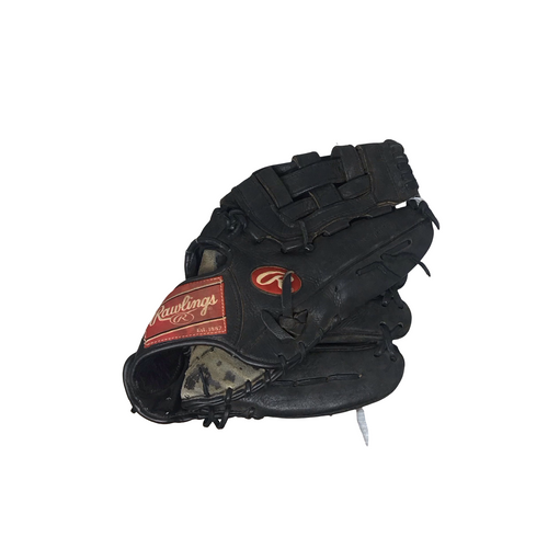 Vist Large View of Product Image Which is Used Rawlings PLAYER SERIES BB/SB Glove RH Throw Black 12 1/2"