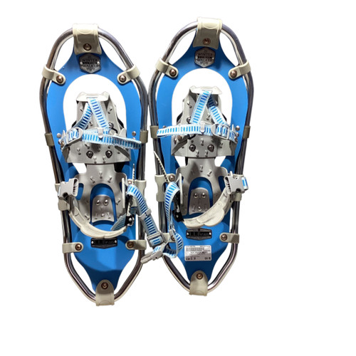 Vist Large View of Product Image Which is Used L.L. Bean WINTER WALKER Snowshoes Mens Carolina Blue 21"