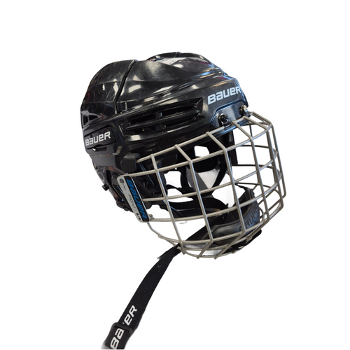 Vist Large View of Product Image Which is Used Bauer IM55.0 Helmet Cage Combo Black SM