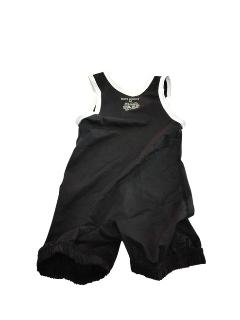 Vist Large View of Product Image Which is Used Wrestling Singlet Black MD