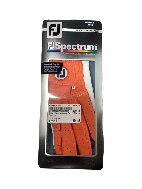 Vist Large View of Product Image Which is Used Foot Joy Womens Golf Glove Orange LG