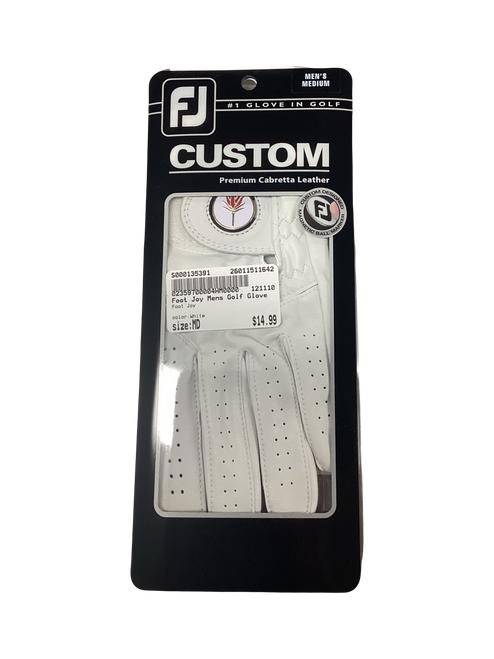 Vist Large View of Product Image Which is Used Foot Joy Mens Golf Glove White MD