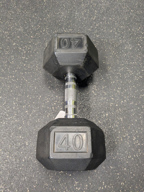 Vist Large View of Product Image Which is Used Hex Dumbbell (Each) 40 lb