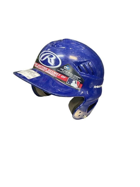 Vist Large View of Product Image Which is Used Rawlings CFTBH-R1 Batting Helmet No Mask Royal Blue One Size