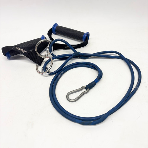 Vist Large View of Product Image Which is Used Fitness Gear Resistance Tube Royal Blue Light