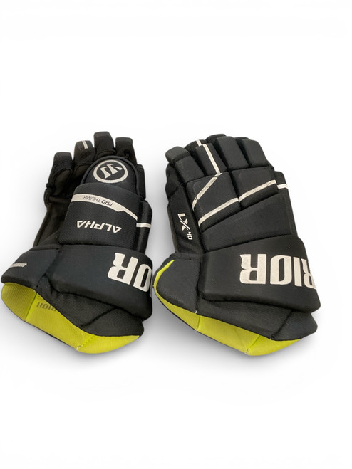 Vist Large View of Product Image Which is Used Warrior ALPHA LX40 Senior Gloves Black 13 1/2"