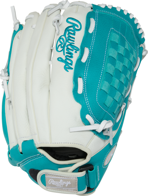 Vist Large View of Product Image Which is New Rawlings SHUT OUT SERIES RH Throw Fastpitch Gloves None 12"