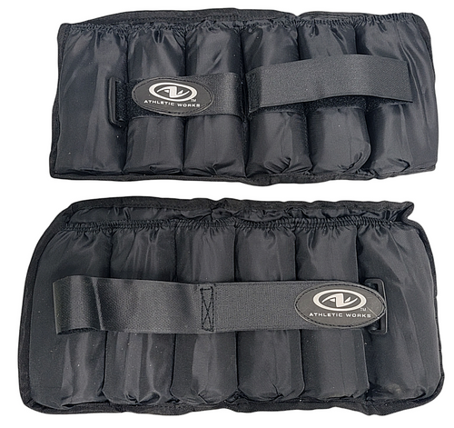 Vist Large View of Product Image Which is Used ATHELTIC WORKS Ankle Weights Black 10 lb