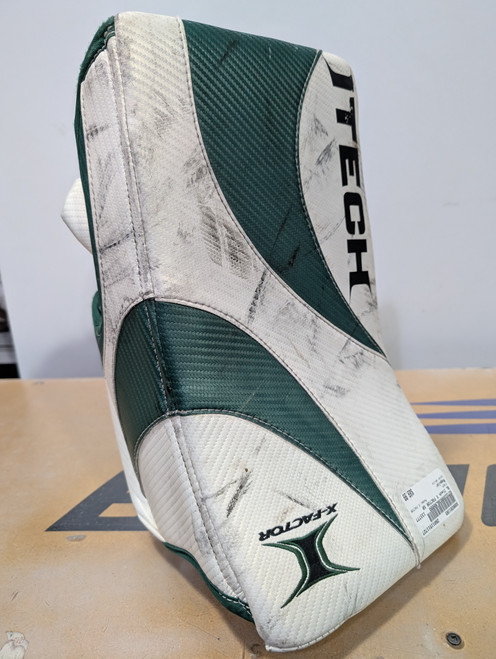 Vist Large View of Product Image Which is Used Itech X FACTOR Senior Goalie Blocker White