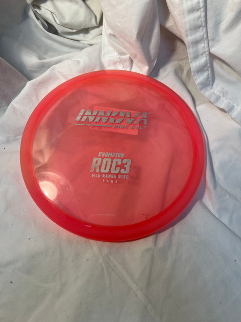 Vist Large View of Product Image Which is Used Innova CHAMPION ROC 3 MIDRANGE Disc Golf Mid Range Pink