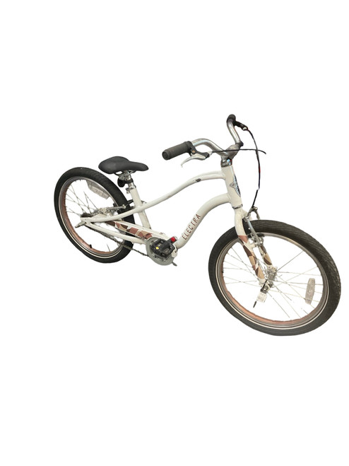 Vist Large View of Product Image Which is Used Electra Cruiser Bike Girls White 26"