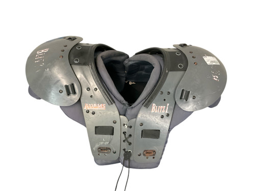 Vist Large View of Product Image Which is Used Adams BLITZ 1 FB Shoulder Pads Grey LG