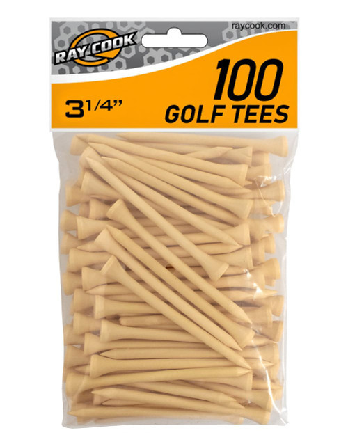 Vist Large View of Product Image Which is New Wood 100pk Natural Golf Tees - 3 1/4"