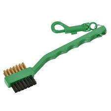 Vist Large View of Product Image Which is New Dual Brush w/ Clip-Green