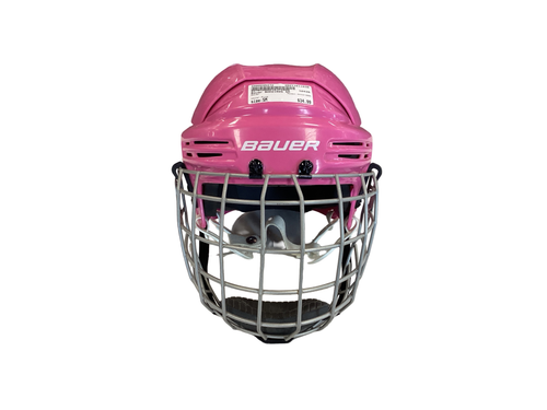 Vist Large View of Product Image Which is Used Bauer BHH2100S Helmet Cage Combo Pink SM