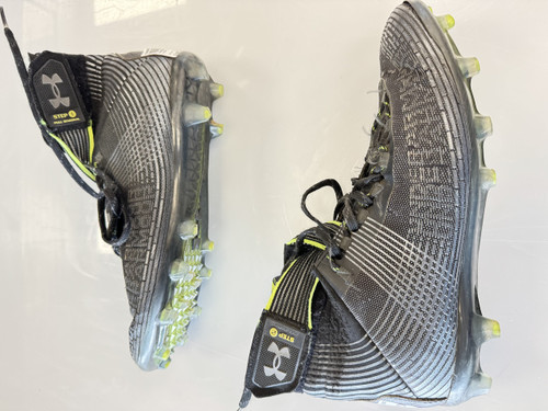 Vist Large View of Product Image Which is Used Under Armour Adult FB Cleats Black Senior 9.5