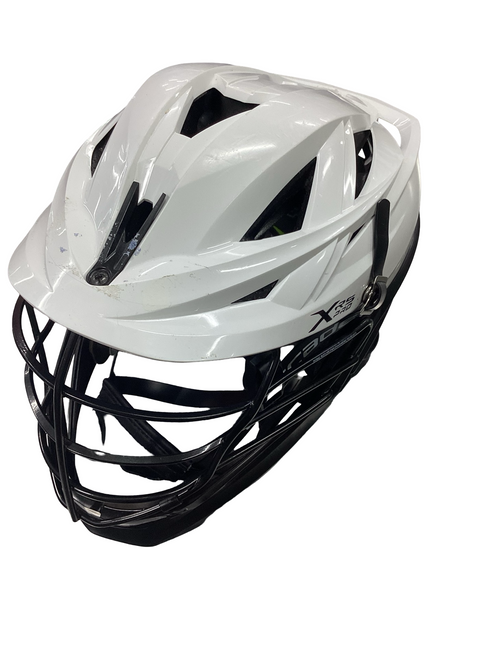 Vist Large View of Product Image Which is Used Cascade XRS PRO Lacrosse Helmet White One Size
