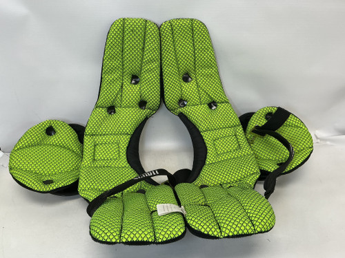 Vist Large View of Product Image Which is Used Schutt Y FLEX 4.0 FB Shoulder Pads Black Youth