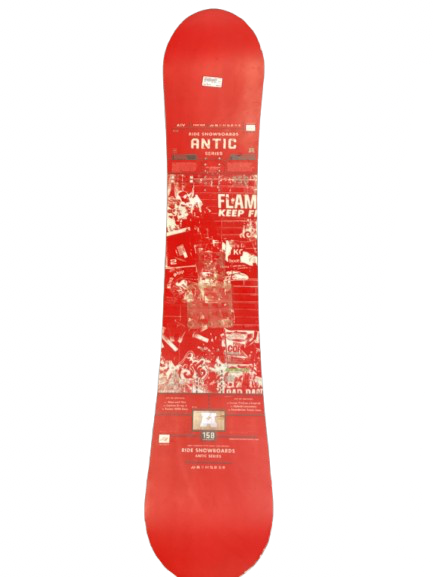 Vist Large View of Product Image Which is Used Ride ANTIC 158 WIDE Mens Snowboard Only Red 158 cm
