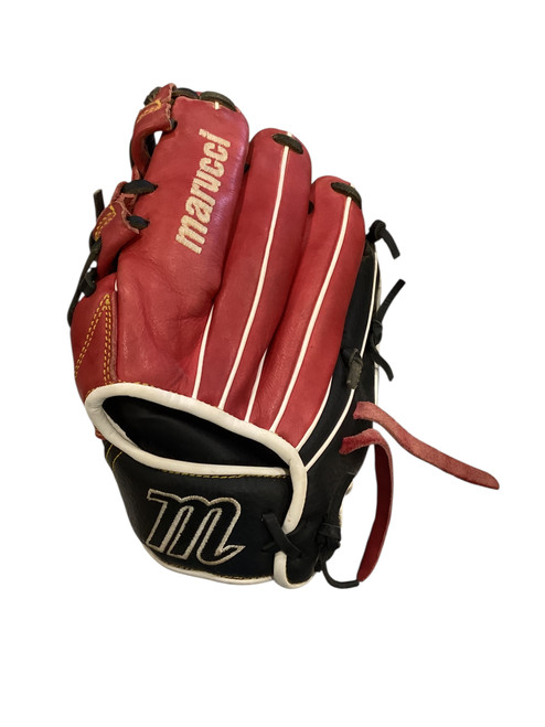 Vist Large View of Product Image Which is Used Marucci CADDO I WEB BB/SB Glove LH Throw Red 11 1/2"