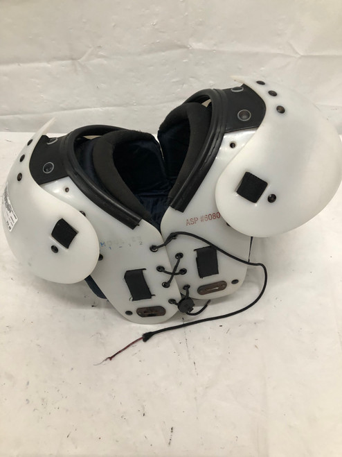 Vist Large View of Product Image Which is Used Adams ASP 6080 FB Shoulder Pads White SM