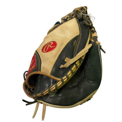Vist Large View of Product Image Which is Used Rawlings ECCM32-23BW BB/SB Catchers RH Throw Tan 32"