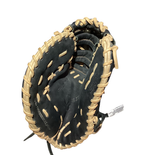Vist Large View of Product Image Which is Used Rawlings GG ELITE BB/SB First Base LH Throw Black 13"
