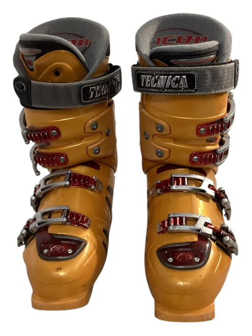 Vist Large View of Product Image Which is Used Tecnica 1CON ALU Mens DH Ski Boot Orange 305 MP - M12.5