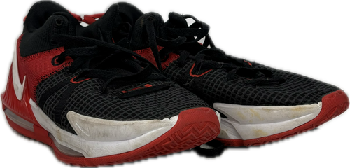Vist Large View of Product Image Which is Used Nike LEBRON DM1123-005 Basketball Shoes M Black And Red Senior 8.5