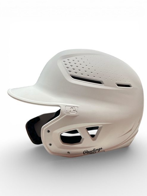 Vist Large View of Product Image Which is Used Rawlings RX2 Batting Helmet w/Mask White LG
