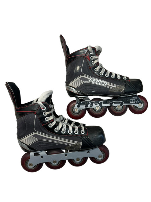 Vist Large View of Product Image Which is Used Bauer X500R Roller Hockey Skates Black Youth 06.5