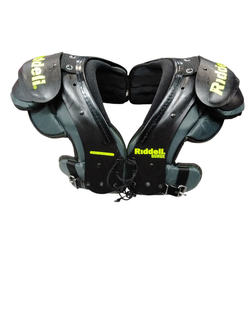 Vist Large View of Product Image Which is Used Riddell SURGE FB Shoulder Pads Black XL