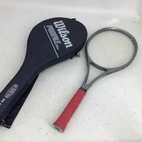 Vist Large View of Product Image Which is Used Wilson PROFILE 3.6SI ADULT RACQUET Adult Tennis Racquet Grey Unknown