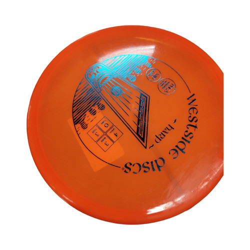 Vist Large View of Product Image Which is Used Westside HARP VIP Disc Golf Mid Range Orange