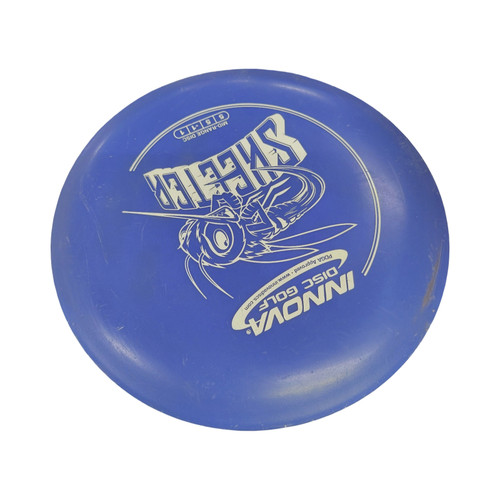 Vist Large View of Product Image Which is Used Innova SKEETER DX Disc Golf Mid Range Royal Blue