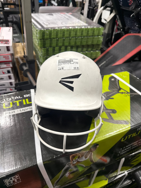 Vist Large View of Product Image Which is Used Easton Batting Helmet w/Mask White MD