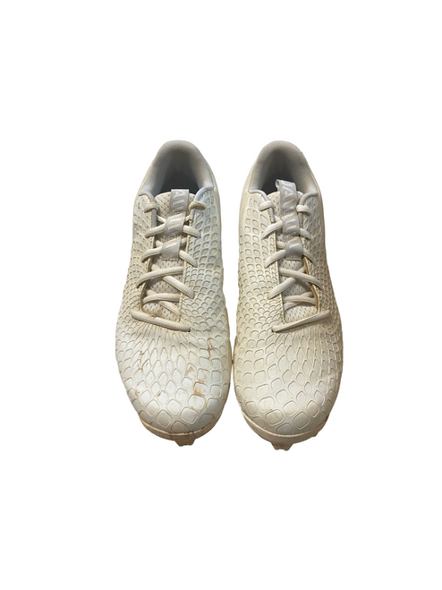 Vist Large View of Product Image Which is Used Under Armour WHITE CLEAT BB/SB Cleats White Senior 10