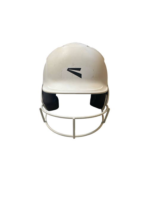 Vist Large View of Product Image Which is Used Easton WHITE HELMET Batting Helmet w/Mask White MD