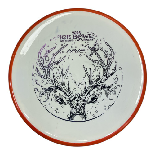 Vist Large View of Product Image Which is Used MVP HEX 2025 ICE BOWL 176G Disc Golf Putter White