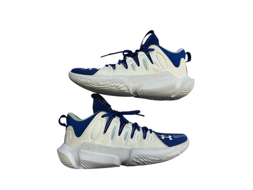 Vist Large View of Product Image Which is Used Under Armour Basketball Shoes Royal Blue Senior 6